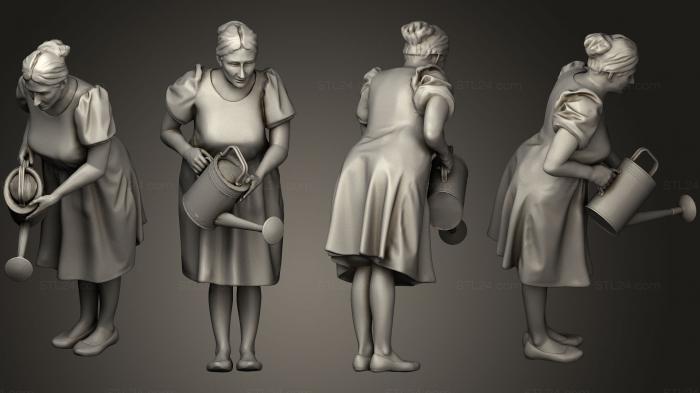 Figurines of people (WOMAN9, STKH_0196) 3D models for cnc